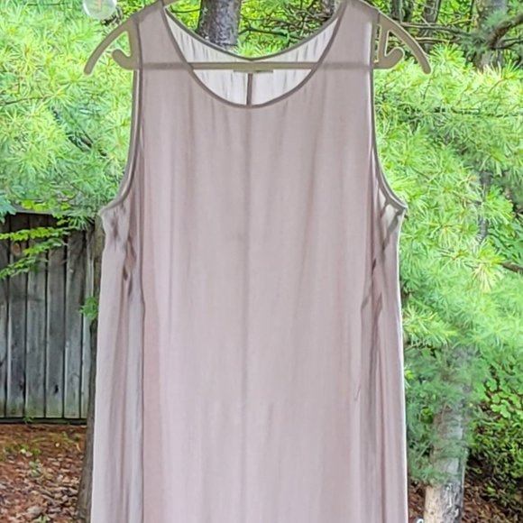 OAK+FORT, silk summer dress, M, pastel gray/green - Picture 3 of 7